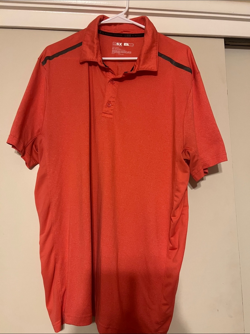 MSX by Michael Strahan Men's Bright Orange Polo Shirt